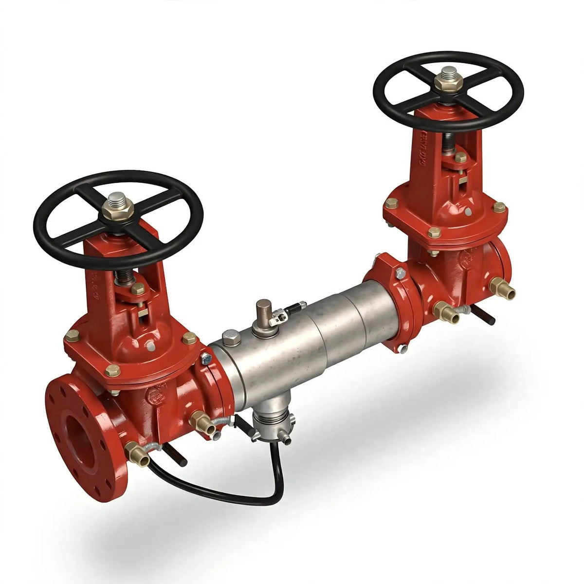 4" RP Assembly GXG OS&Y Backflow Preventor Valve for Fire Protection Systems Durable Ductile Iron ASTM A536 Certified