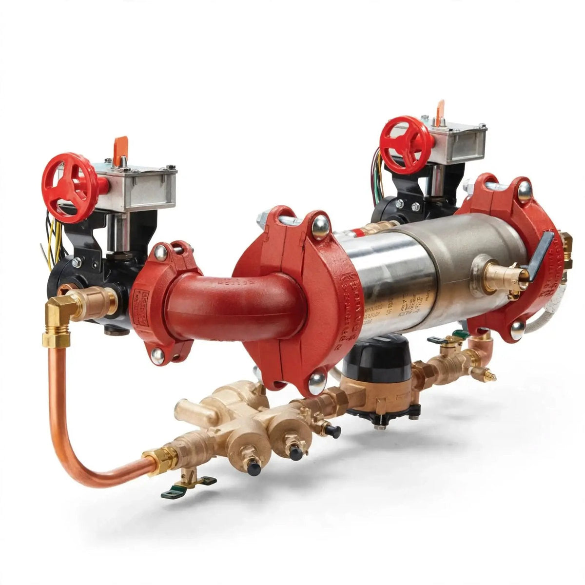 4" Reduced Detector With Grooved Butterfly Valve