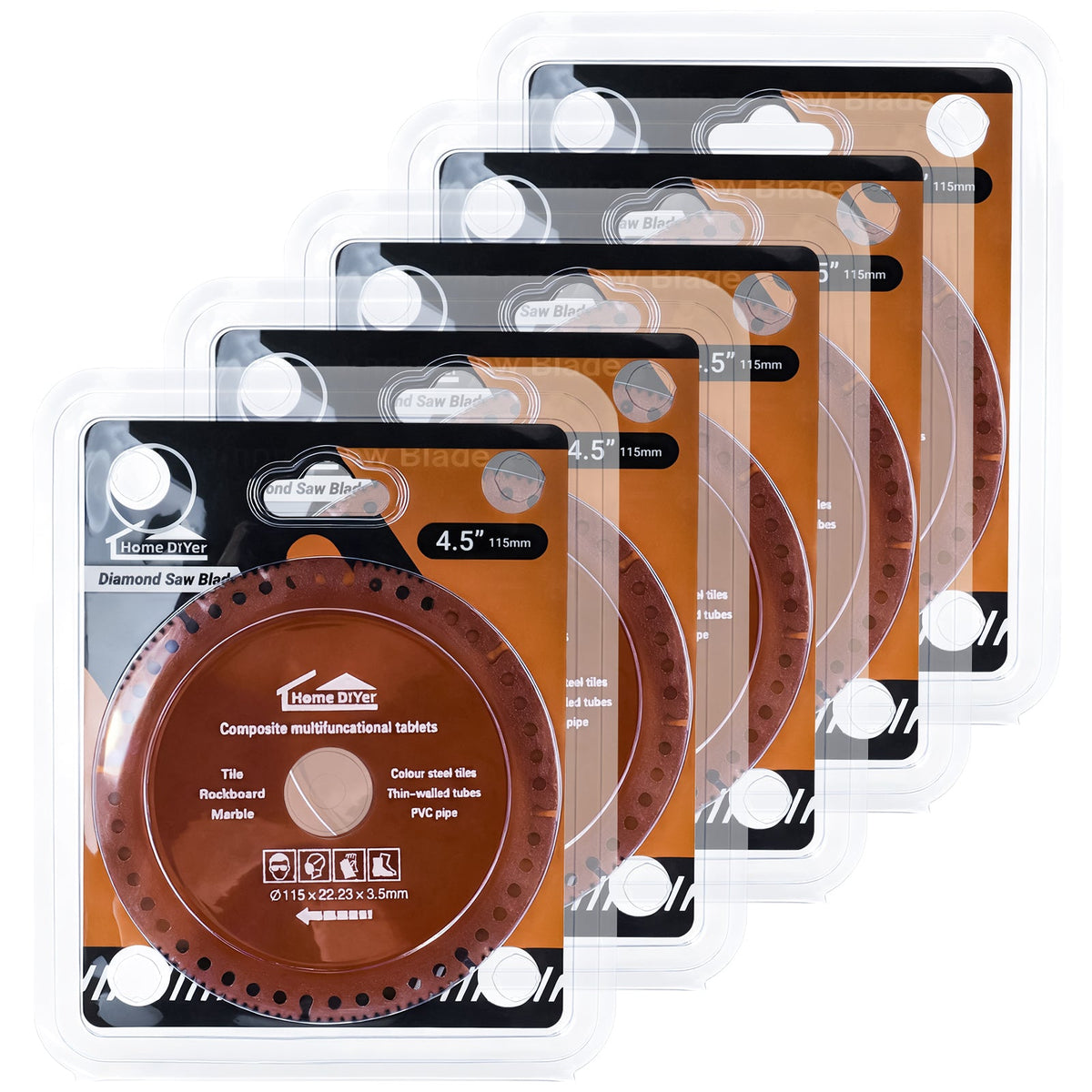 Abrasive Cut-Off Wheels 4-1/2" x 7/8" for Metal — 5-Pack Cutting Discs for Steel, Iron & Rebar