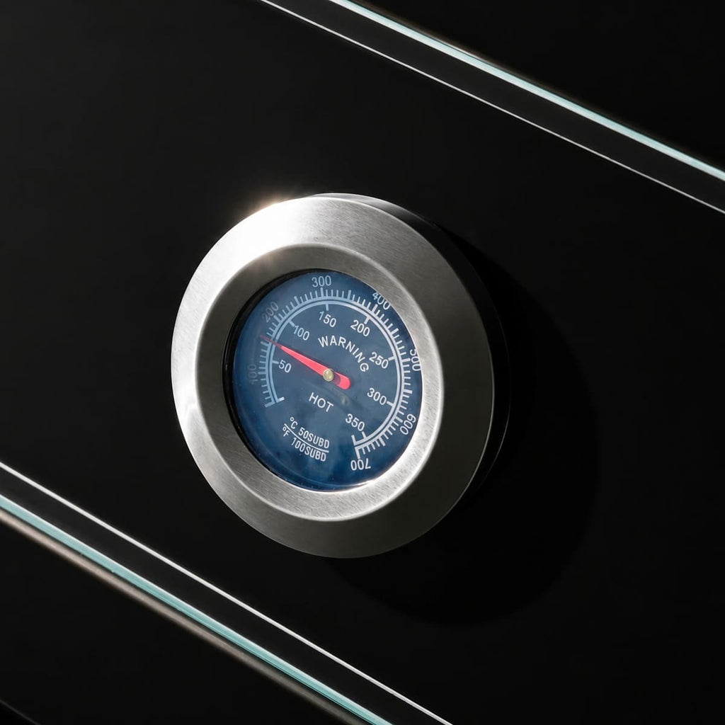 65" 4-Burner 72,000 BTU Black Outdoor Kitchen Island Grill +Side Burner + Marble Countertops