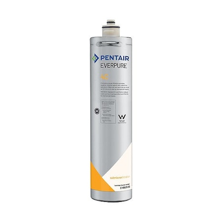 Water Filter Cartridge, 0.5 gpm, Carbon