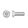#8-32 x 3/8 in Torx Flat Tamper Resistant Screw, Plain Finish, 18-8 Stainless Steel, 25 PK
