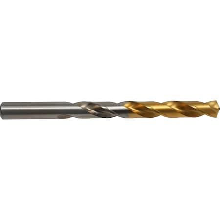 135 Degree Heavy-Duty TiN-Tipped Jobber Length Drill Cle-Line 1500-TT TiN Tipped HSS RHS/RHC No 7