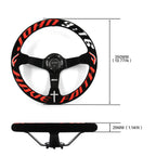 Universal 350mm 3"Deep Dish 6-Bolt Steering Wheel Black Suede Have Faith