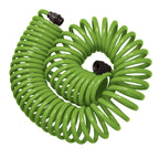 50' Green Coil Hose w/8-Pattern Plastic Nozzle 27389