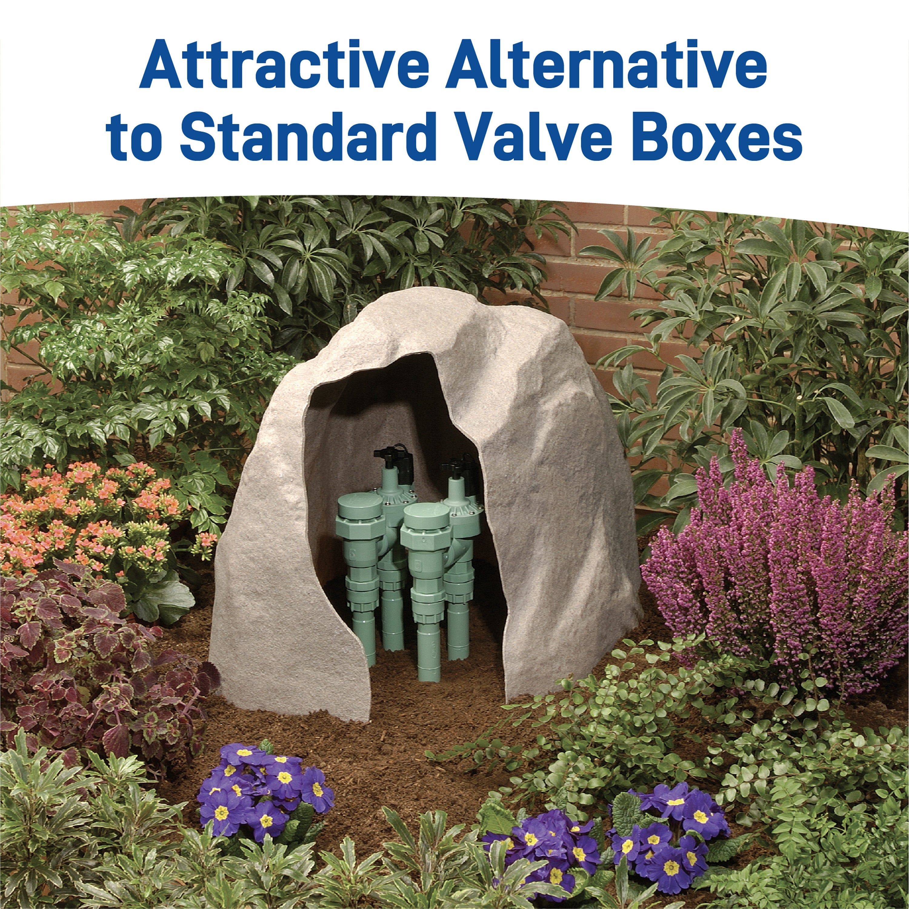 Sandstone Rock Valve Box Cover 53017