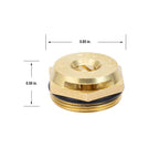 Brass Flush Head Quarter Pattern Sprinklers Nozzles (2-pack) | 53052