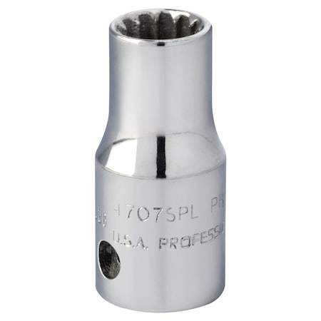 1/4 in Drive, 7/32" Spline SAE Socket, 7 Points