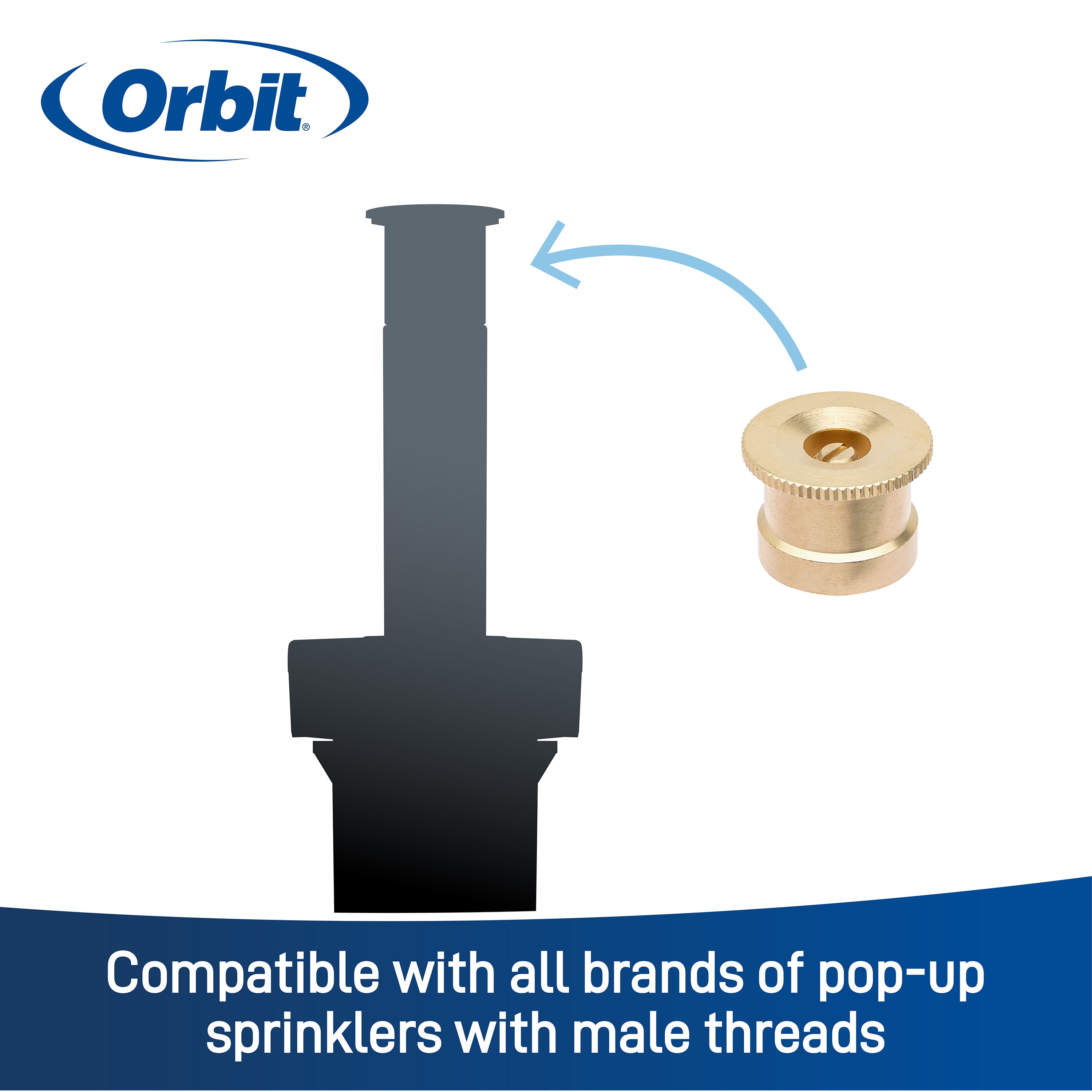 15' Brass Nozzle Adjustable Pattern 53574W