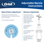 2-inch Professional Hard Top Pressure-Regulating Pop-Up Spray Head Sprinkler with 15-foot Adjustable Nozzle | 80307