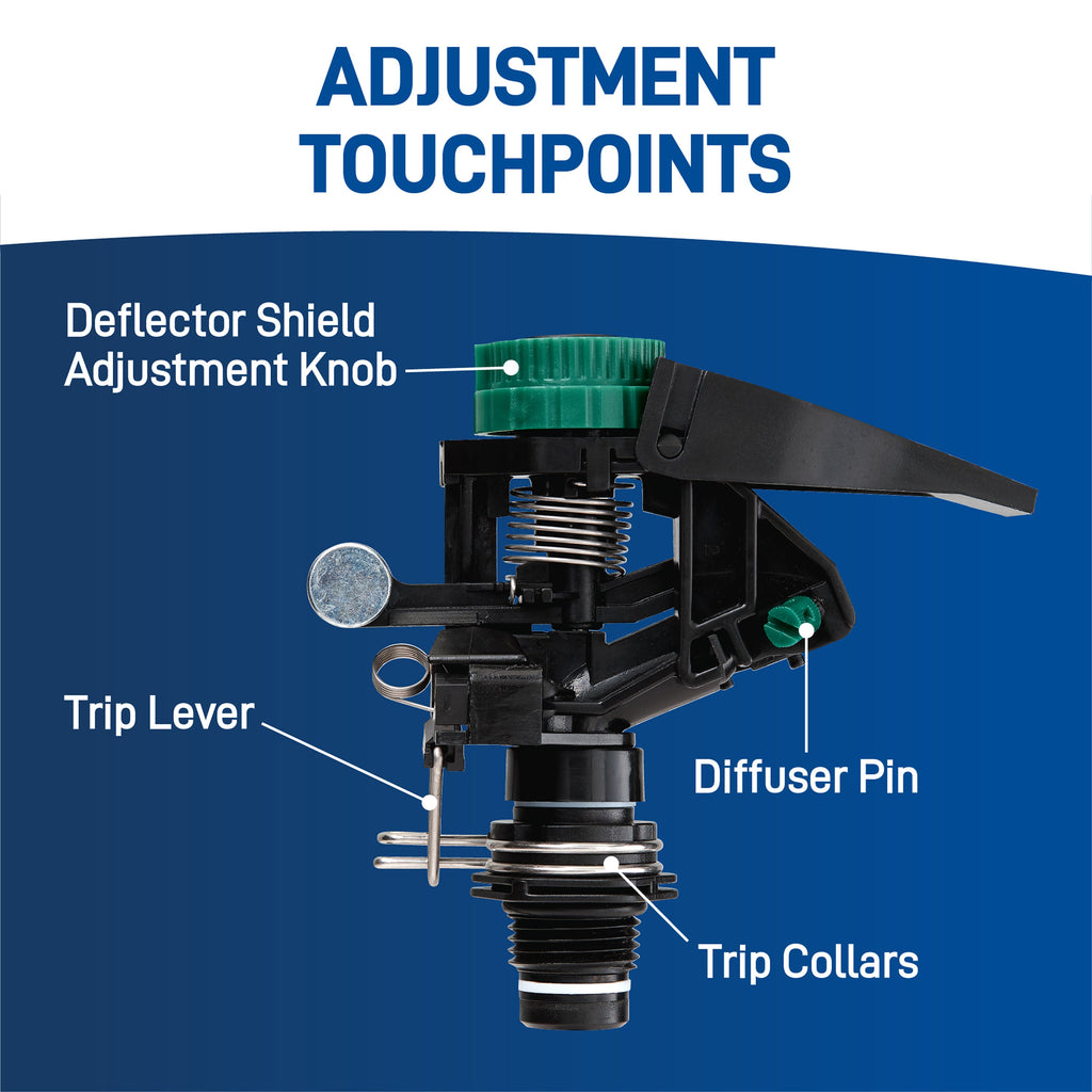 1/2-in. MPT Impact Sprinkler Head with Weighted Arm 55024
