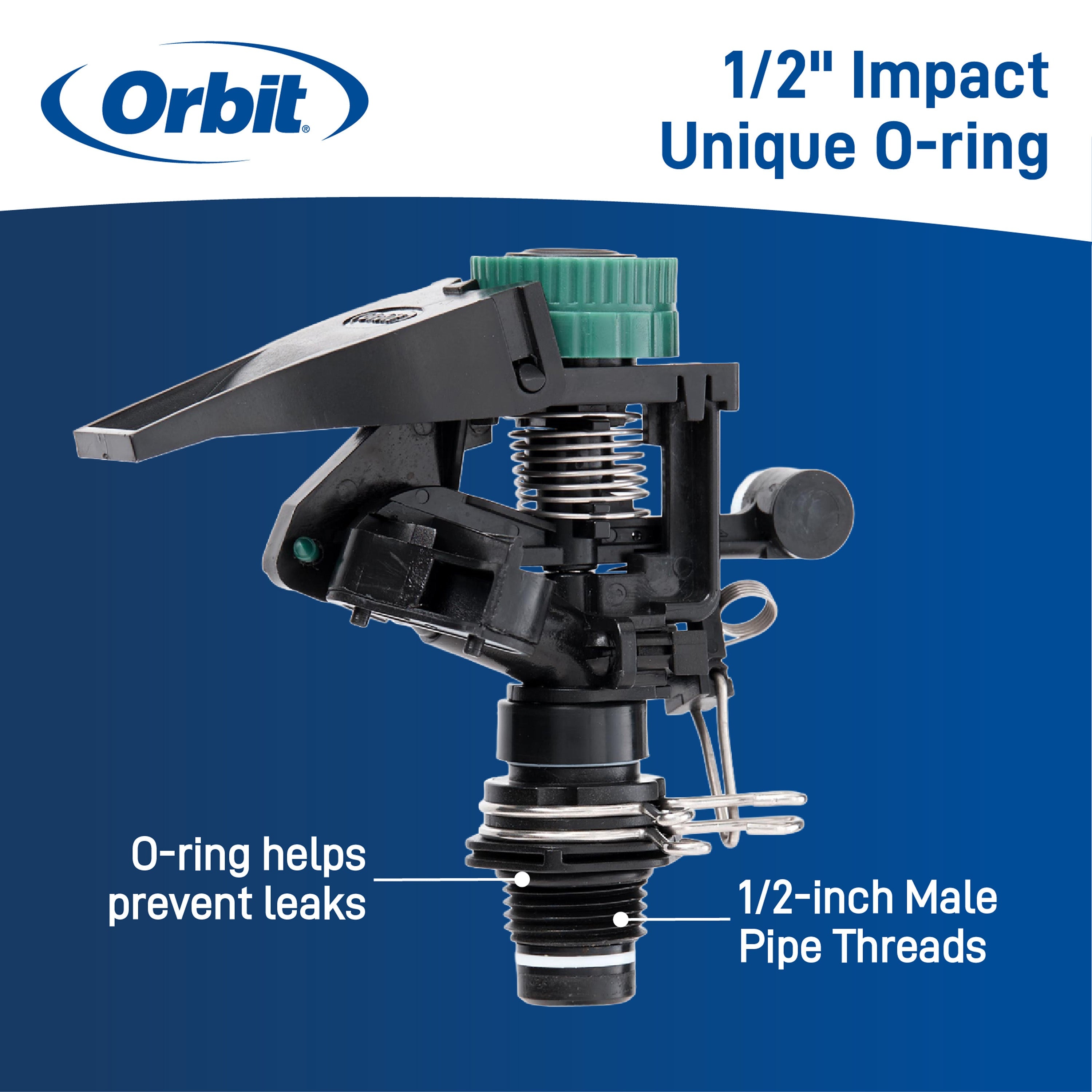 1/2-in. MPT Impact Sprinkler Head with Weighted Arm 55024