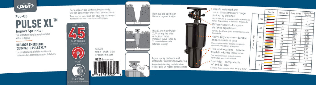 Pulse XL Pop-Up Impact Rotor Sprinkler in Canister | 55201