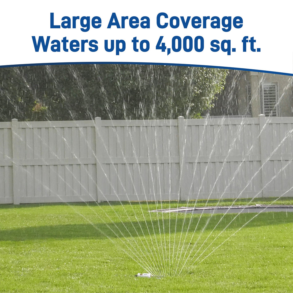 Pro Series 4000 Sq Ft Metal Gear-Drive Oscillating Sprinkler 56281