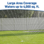 Pro Series 4000 Sq Ft Metal Gear-Drive Oscillating Sprinkler 56281