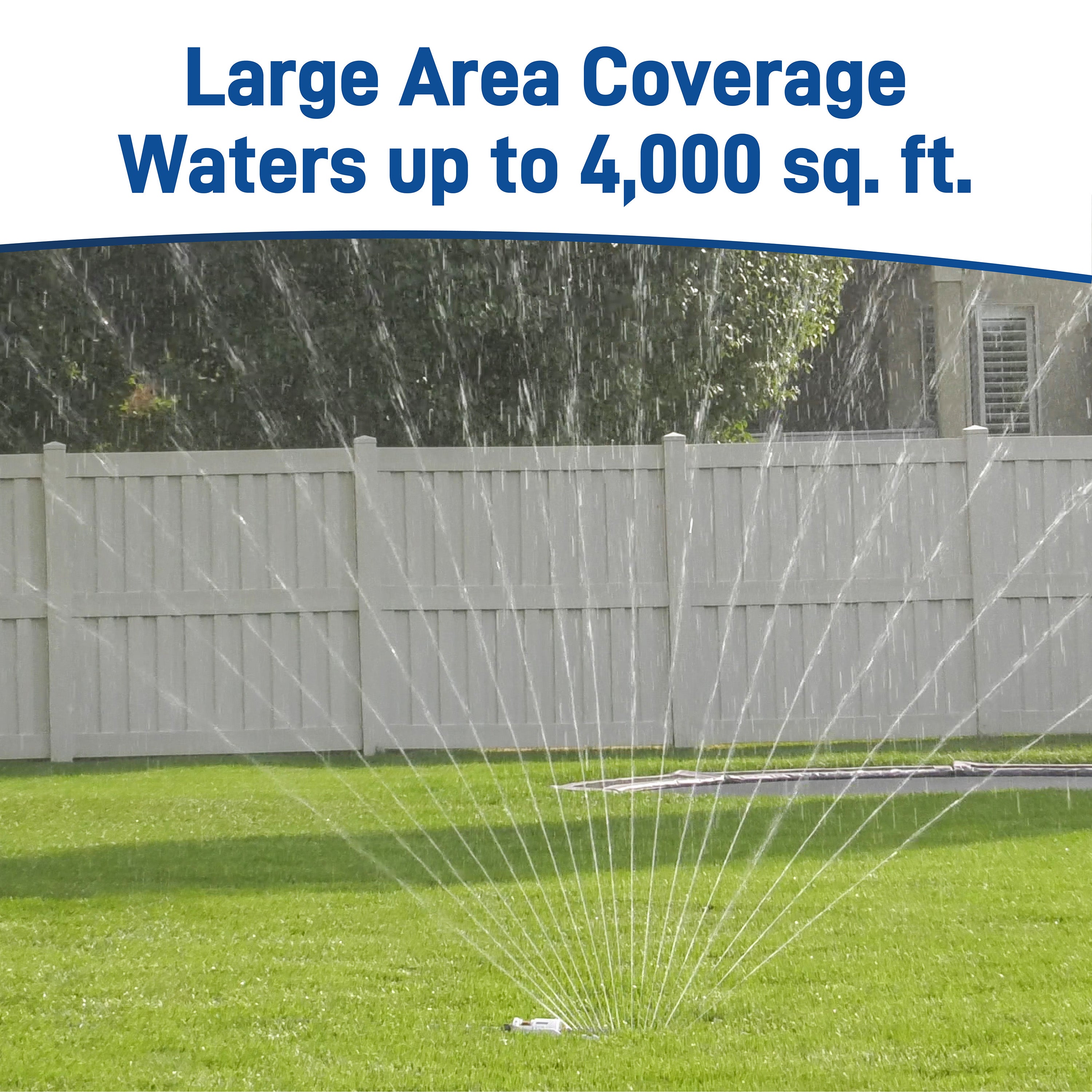 Pro Series 4000 Sq Ft Metal Gear-Drive Oscillating Sprinkler 56281