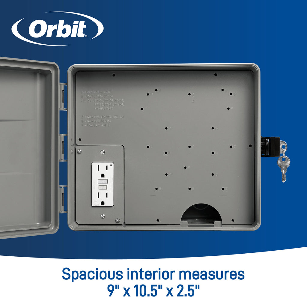 Outdoor Sprinkler Controller Cabinet with GFCI 57095