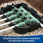 4-Valve Preassembled Manifold with PVC adapters 57257
