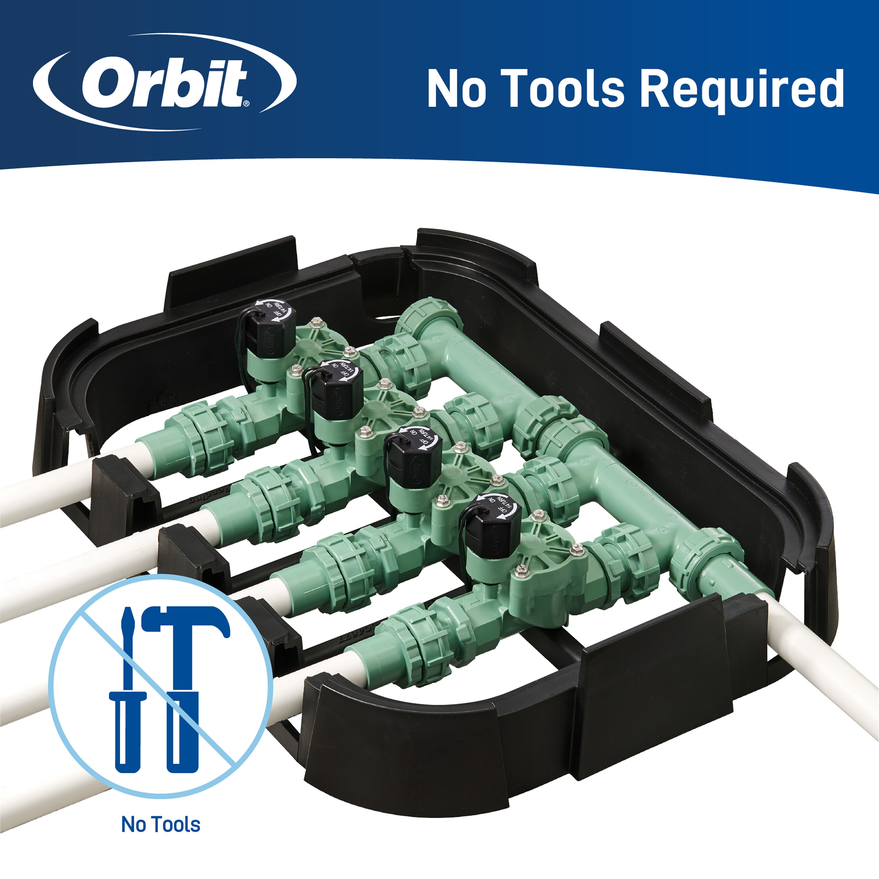 4-Valve Preassembled Manifold with PVC adapters 57257