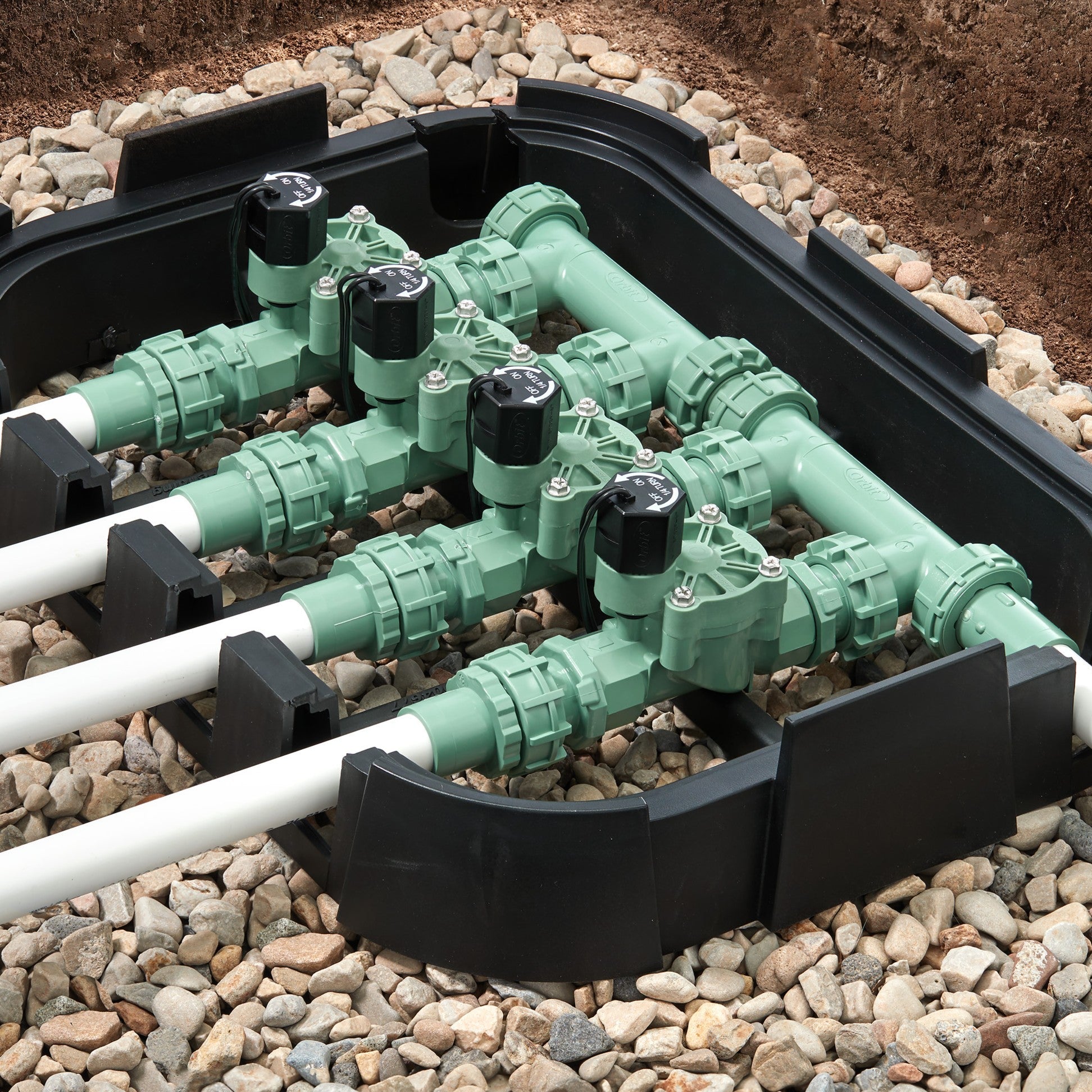 4-Valve Preassembled Manifold with PVC adapters 57257