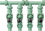 4-Valve Preassembled Manifold with PVC adapters 57257