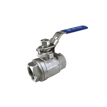 2" FNPT Stainless Steel Ball Valve Inline