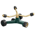 Brass 3-Arm Adjustable Sprinkler with Wheel Base 58180