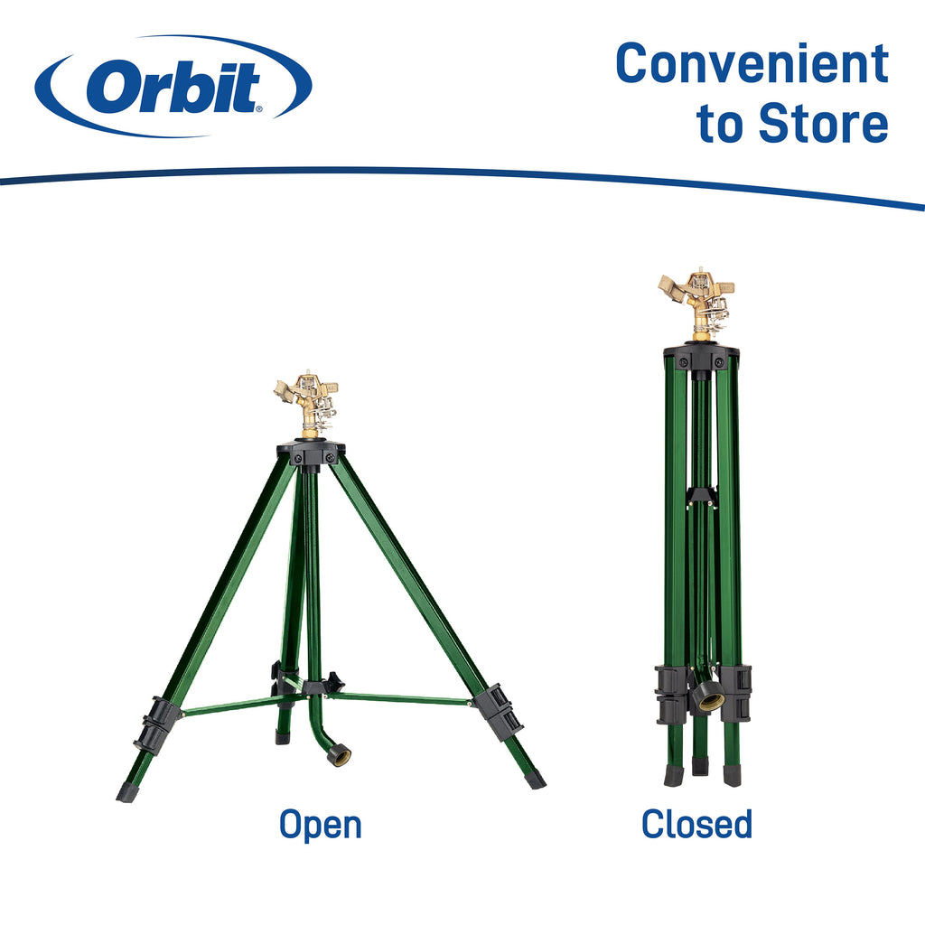 1/2 Inch Brass Impact Sprinkler on Tripod Base 58308