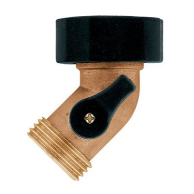 Brass Gooseneck Shut-Off Coupling 58553