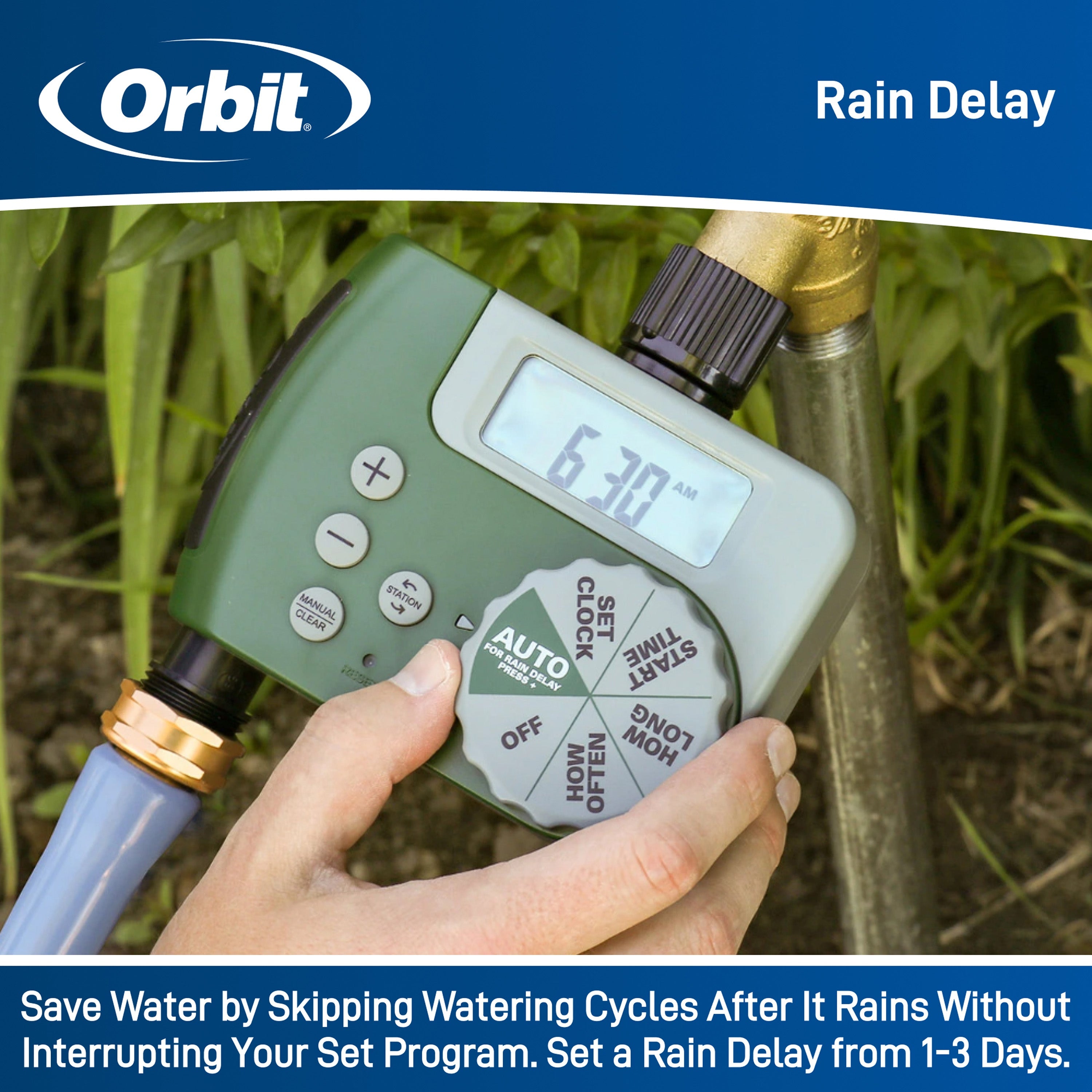 Digital 2 Outlet Hose Faucet Timer 58910