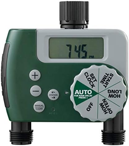 Digital 2 Outlet Hose Faucet Timer 58910