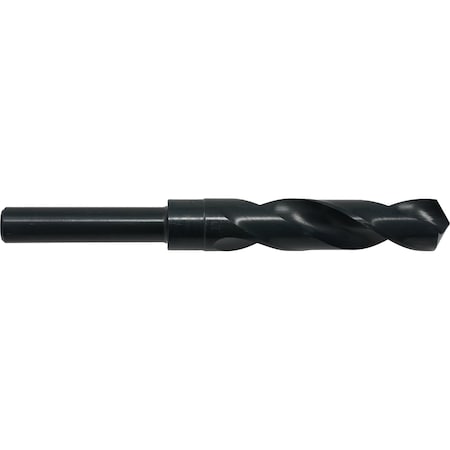 1-3/32 HSS 118 Degree Silver & Deming Drill 1/2 Reduced 3-Flatted Shank Cle-Line 1892 Steam Oxide