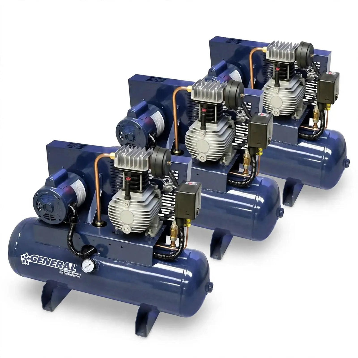 5 HP 30 Gallon Three Phase Air Compressor for Safety