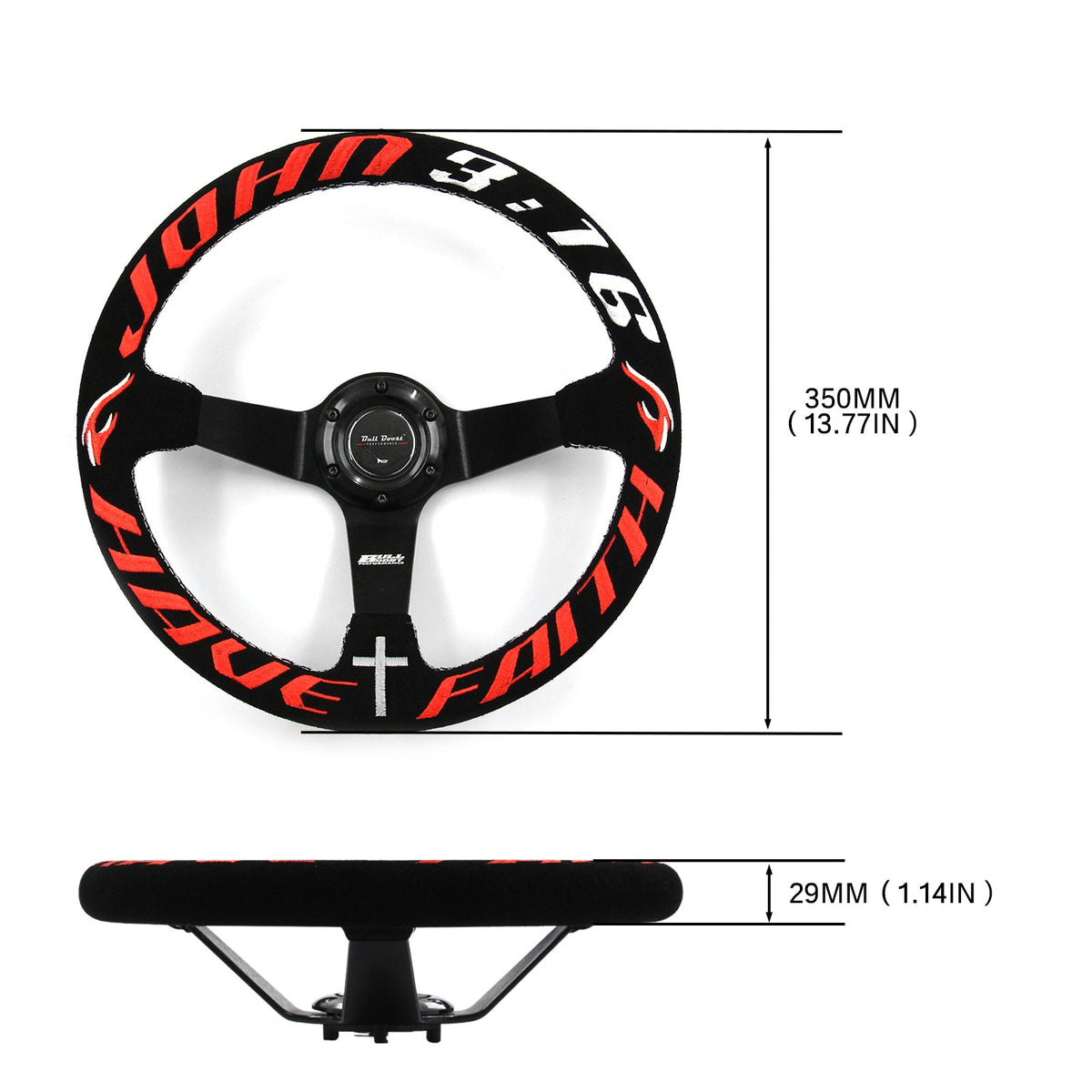 Have Faith Steering Wheel + Hub Adapter Kit For  BMW E46 M3 316 318 320 323 325 328 330 Mini Cooper