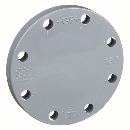 CPVC Blind Flange, Schedule 80, 6" Pipe Size