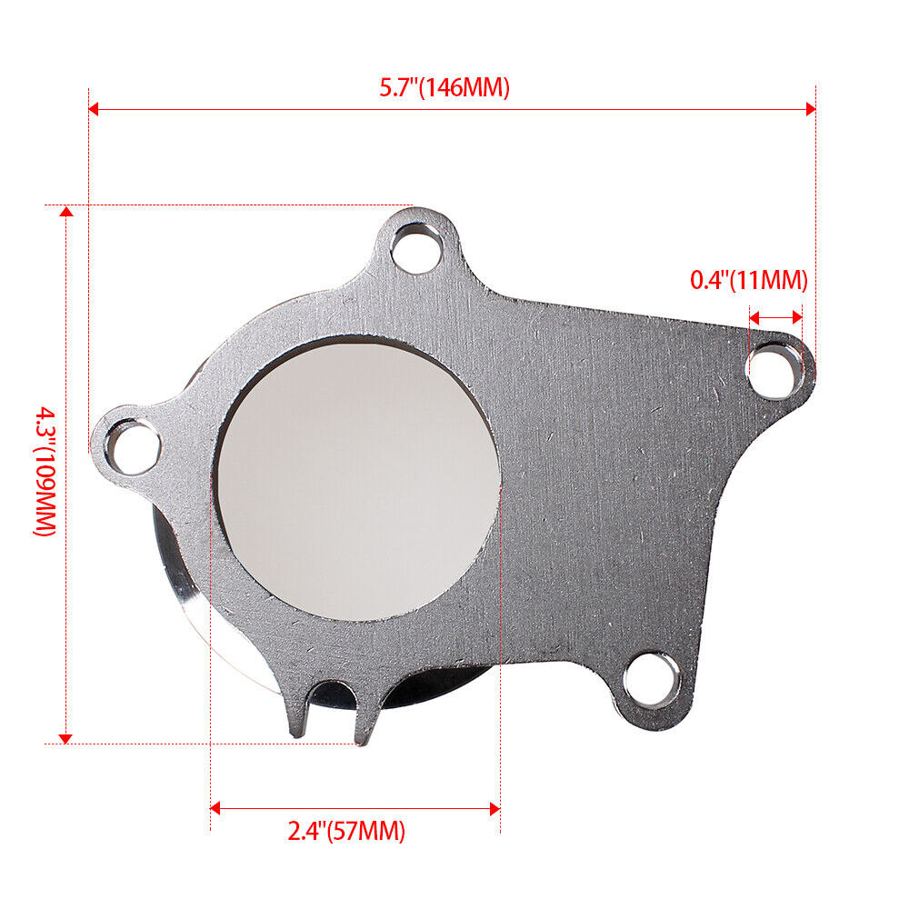 Fit T3 T4 Turbo Exhaust Down Pipe 5 Bolt Flange to 3 Inch 76mm V-Band Adapter