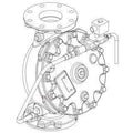 6" Electric Relief Flow Control Valve Horizontal Fire System