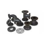 6" X 3" Cast Iron Flanged Reducing Elbow Black