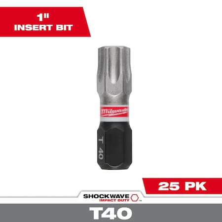 Insert Bit,Black Oxide,Impact,PK25