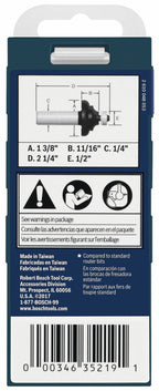 BOSCH 85604MC 1-3/8 In. x 11/16 In. Carbide-Tipped Cove and Bead Router Bit