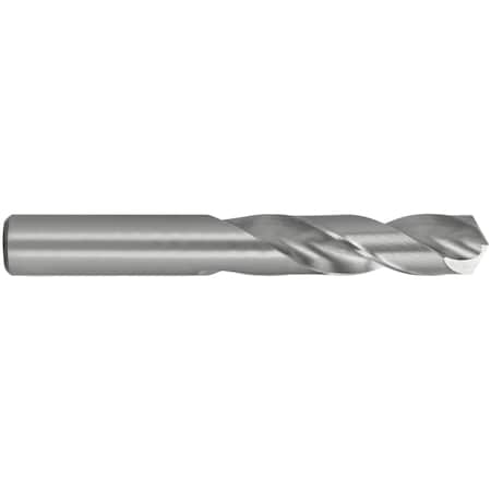 Screw Machine Drill Bit, #52 Size, 135  Degrees Point Angle, High Speed Steel, Bright Finish