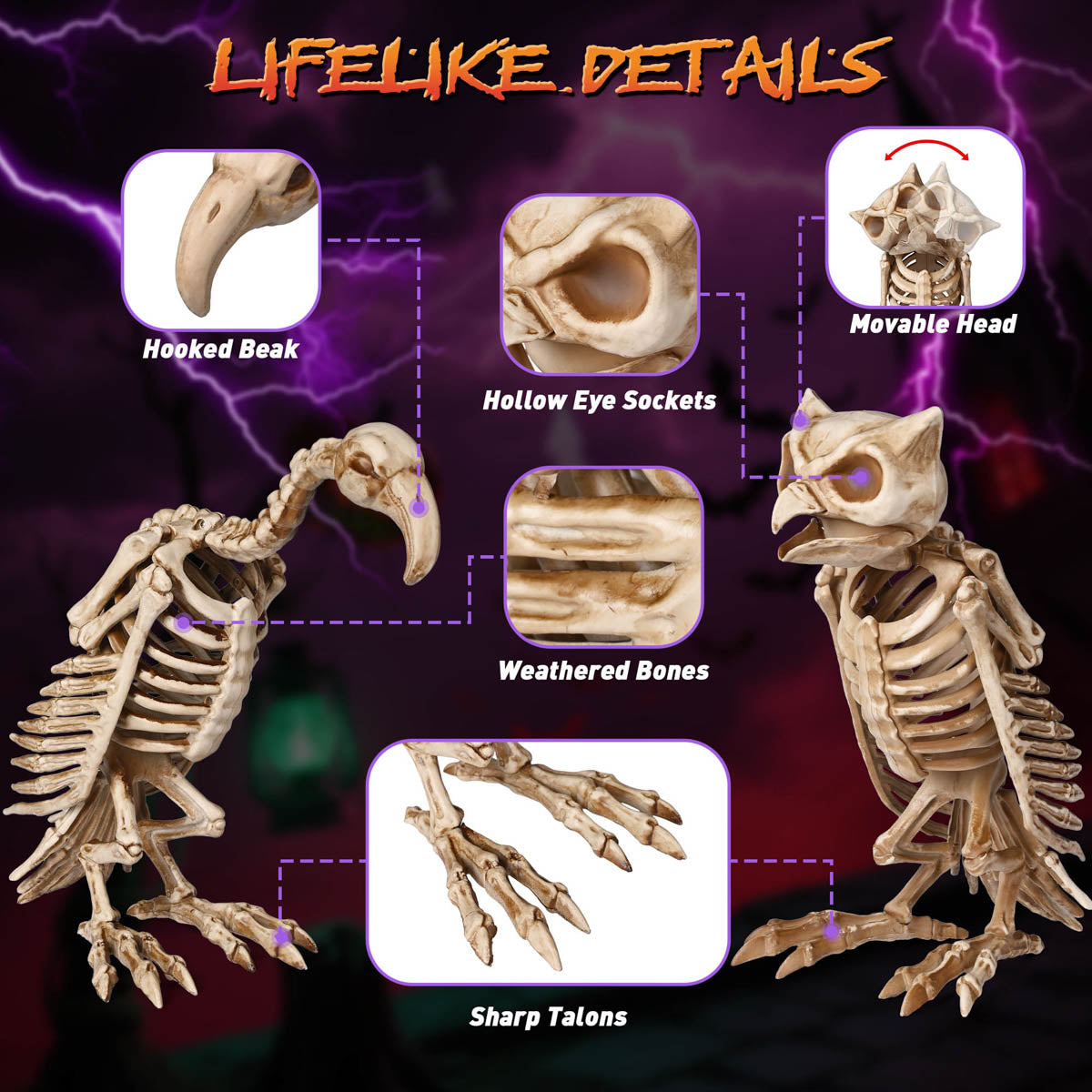 Yescom Halloween Decoration Animal Skeletons Options