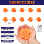 Yescom 10FT Marigold String Lights Garland Halloween Decoration, 2ct.