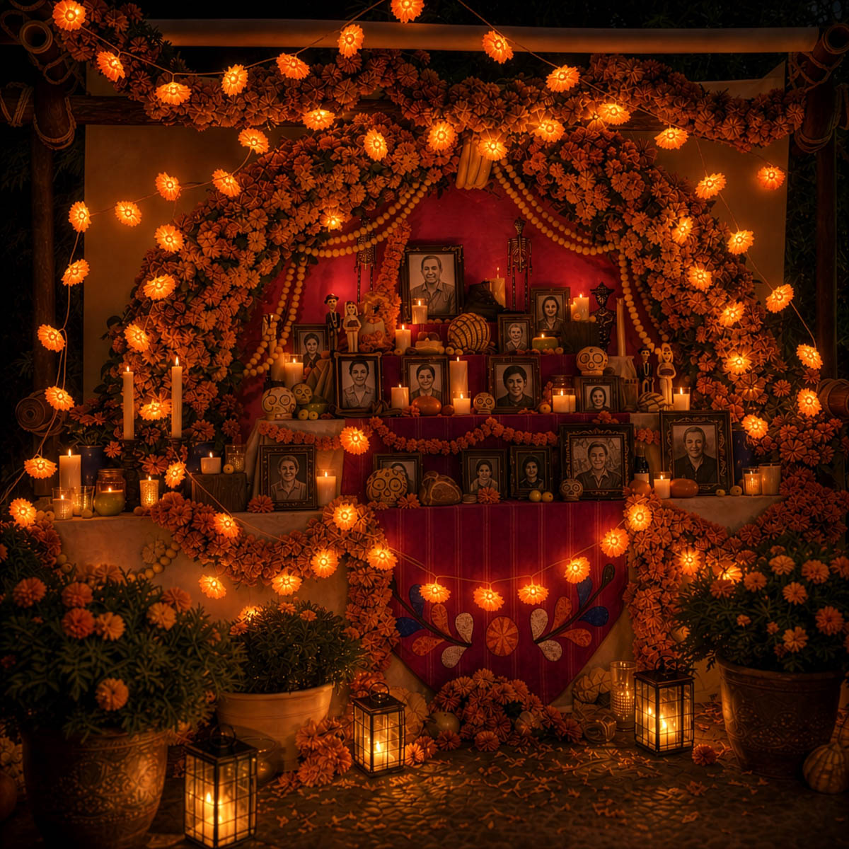 Yescom 10FT Marigold String Lights Garland Halloween Decoration, 2ct.
