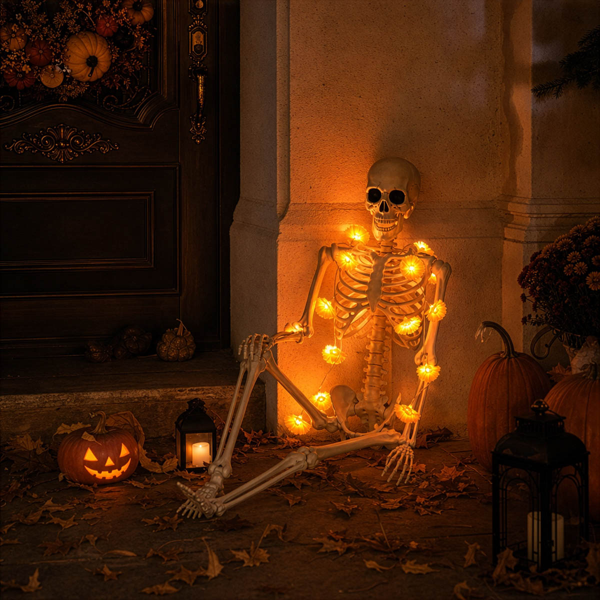 Yescom 20FT Marigold String Lights Garland Halloween Decoration, 2ct.
