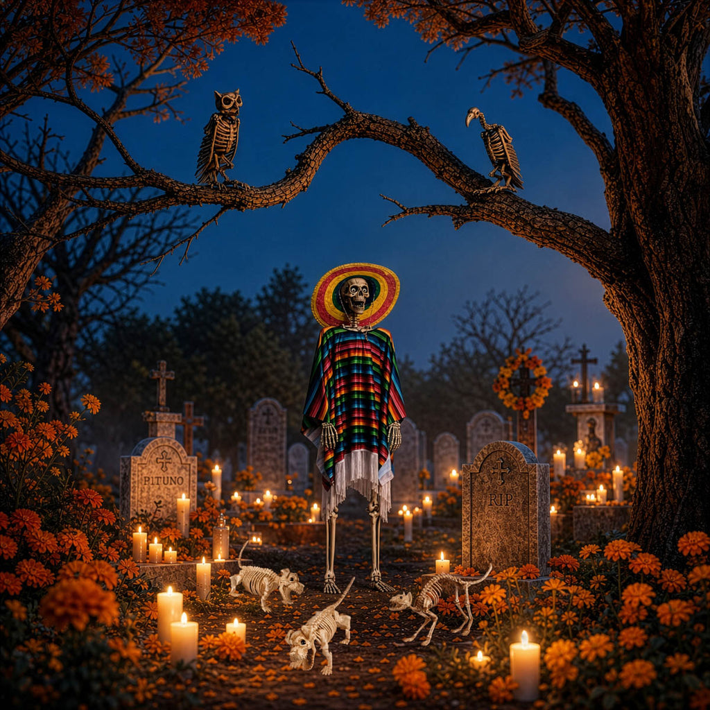 Yescom 5.6Ft Halloween Posable Skeletons & Animal Skeleton Combo