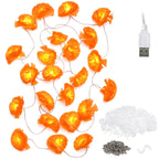 Yescom 2-Pack Marigold String Lights with S-Hooks, USB plug-in