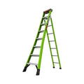 Combination Ladder,8.1 ft,375 lb Capac.