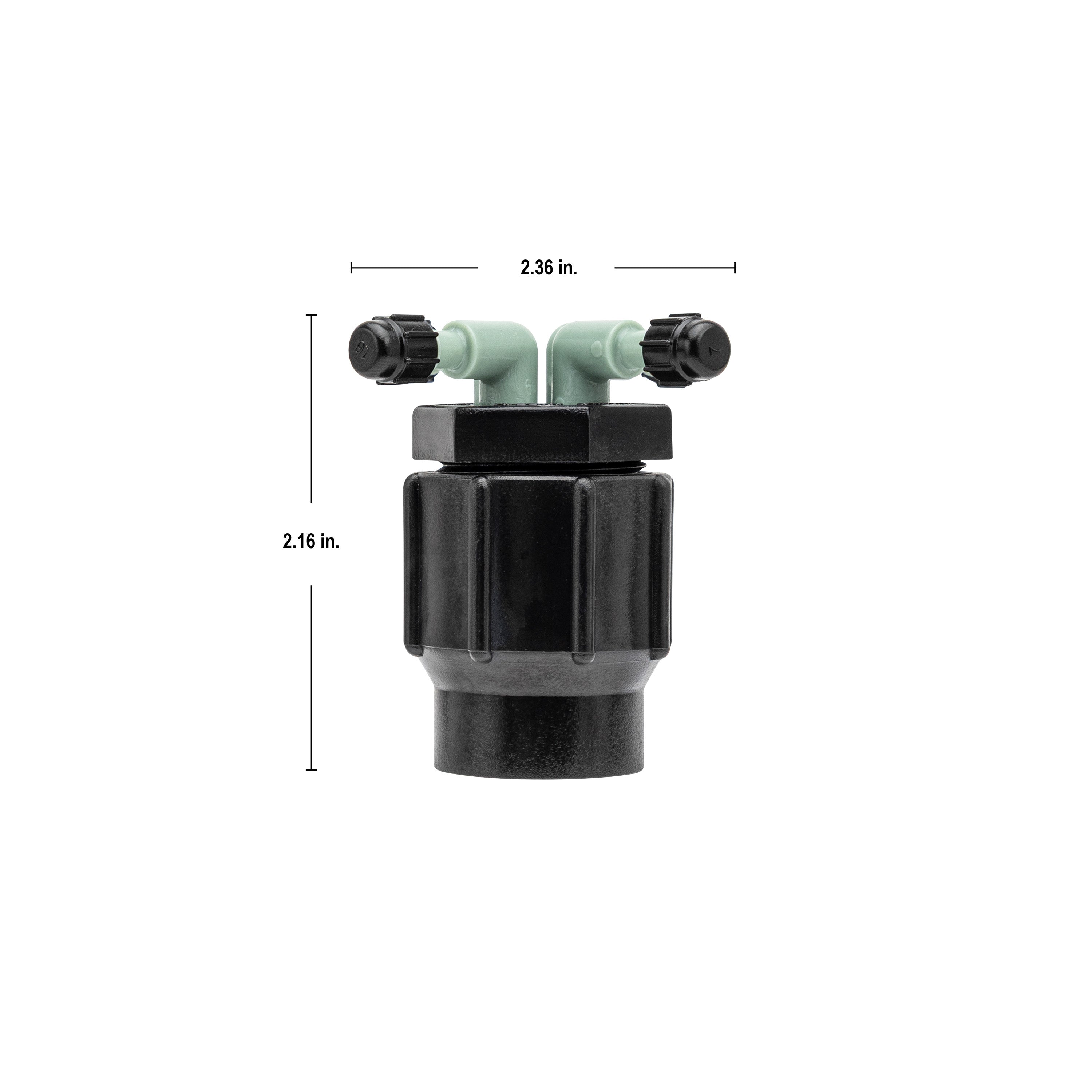 1/2" FPT  x 1/4" Barb 2-Port Full Flow Drip Manifold 67030