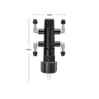 1/2" FPT x MPT x 1/4" Barb 4-Port Drip Manifold 67060